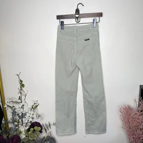 ROLLAS x ANTHROPOLOGIE Corduroy Original High-Rise Straight-Leg Jeans {BB25}
